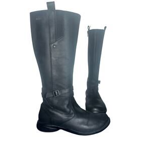 Merrell Women’s Tetra Strap Waterproof Black Leather Tall Riding Boots size 7